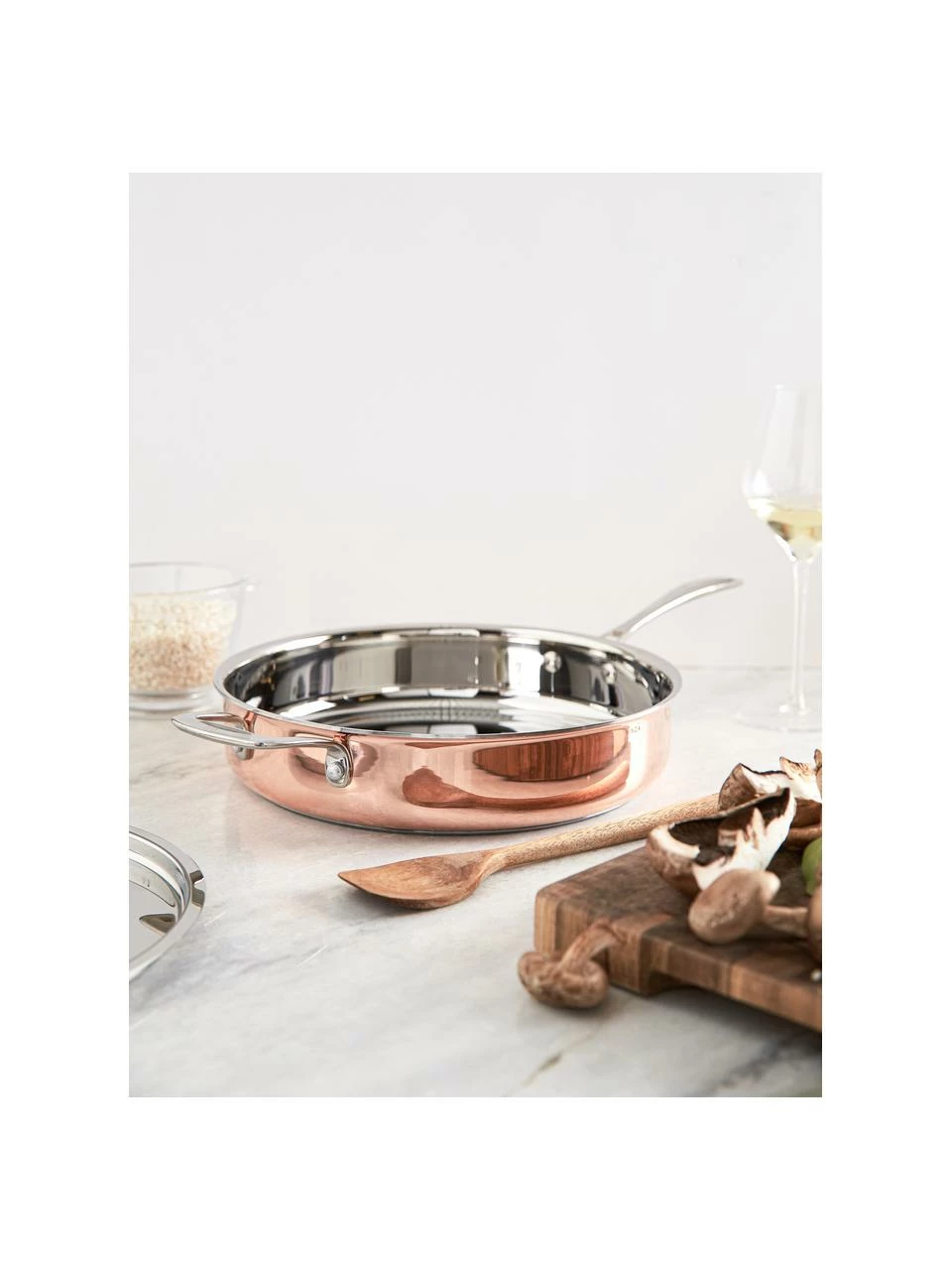 Sauteuse cuivrée Baron, Ø 28 x haut. 6 cm 4 Sauteuse cuivrée Baron, Ø 28 x haut. 6 cm – Image 2