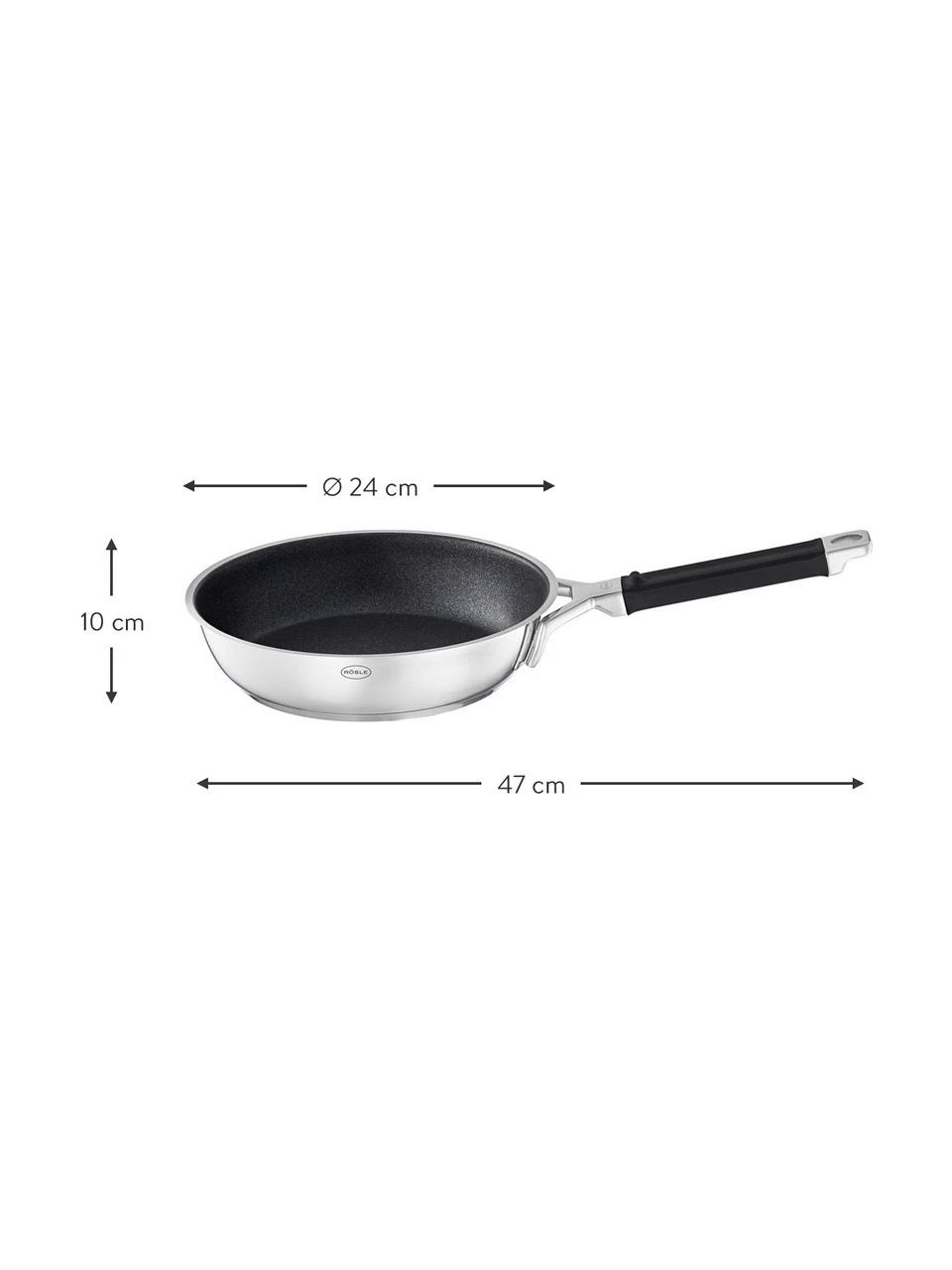 Sauteuse inox avec revêtement anti-adhésif Silence Pro, Ø 24 cm, Ø 24 x haut. 10 cm 5 Sauteuse inox avec revêtement anti-adhésif Silence Pro, Ø 24 cm, Ø 24 x haut. 10 cm – Image 3