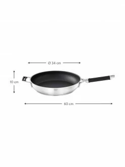 Sauteuse inox avec revêtement anti-adhésif Silence Pro, Ø 32 cm, Ø 34 x haut. 10 cm -Cuisine Soldes 2022 Sauteuse inox avec revetement anti adhesif Silence Pro O 32 cm 2