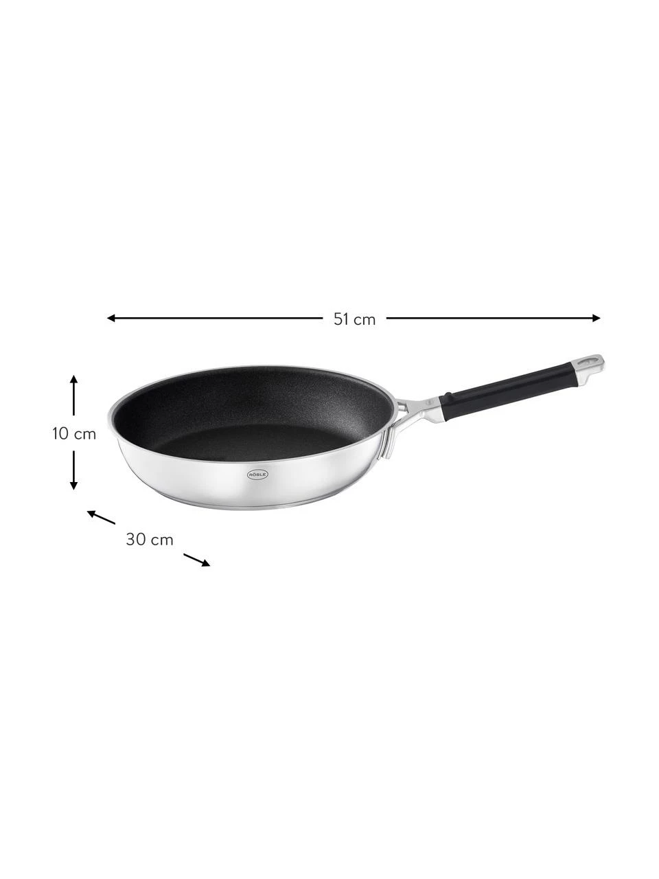 Sauteuse inox revêtement antiadhésif Silence Pro, Ø 30 cm, Ø 30 x haut. 10 cm 5 Sauteuse inox revêtement antiadhésif Silence Pro, Ø 30 cm, Ø 30 x haut. 10 cm – Image 3