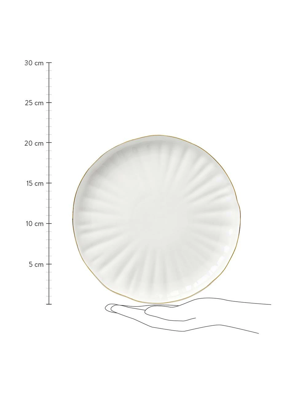 Westwing Collection Service à petit déjeuner porcelaine avec bord doré Sali, 4 personnes (12 élém.), 4 personnes (12 élém.) 7 Westwing Collection Service à petit déjeuner porcelaine avec bord doré Sali, 4 personnes (12 élém.), 4 personnes (12 élém.) – Image 5