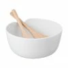 Lsa International Service à salade en porcelaine blanche Dine, Ø 24 cm, Ø 24 x haut. 11 cm -Cuisine Soldes 2022 Service a salade en porcelaine blanche Dine O 24 cm