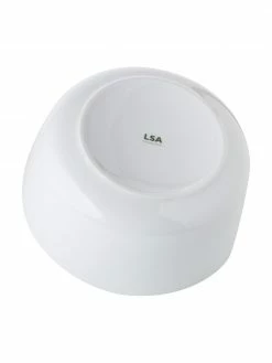 Lsa International Service à salade en porcelaine blanche Dine, Ø 24 cm, Ø 24 x haut. 11 cm -Cuisine Soldes 2022 Service a salade en porcelaine blanche Dine O 24 cm 4