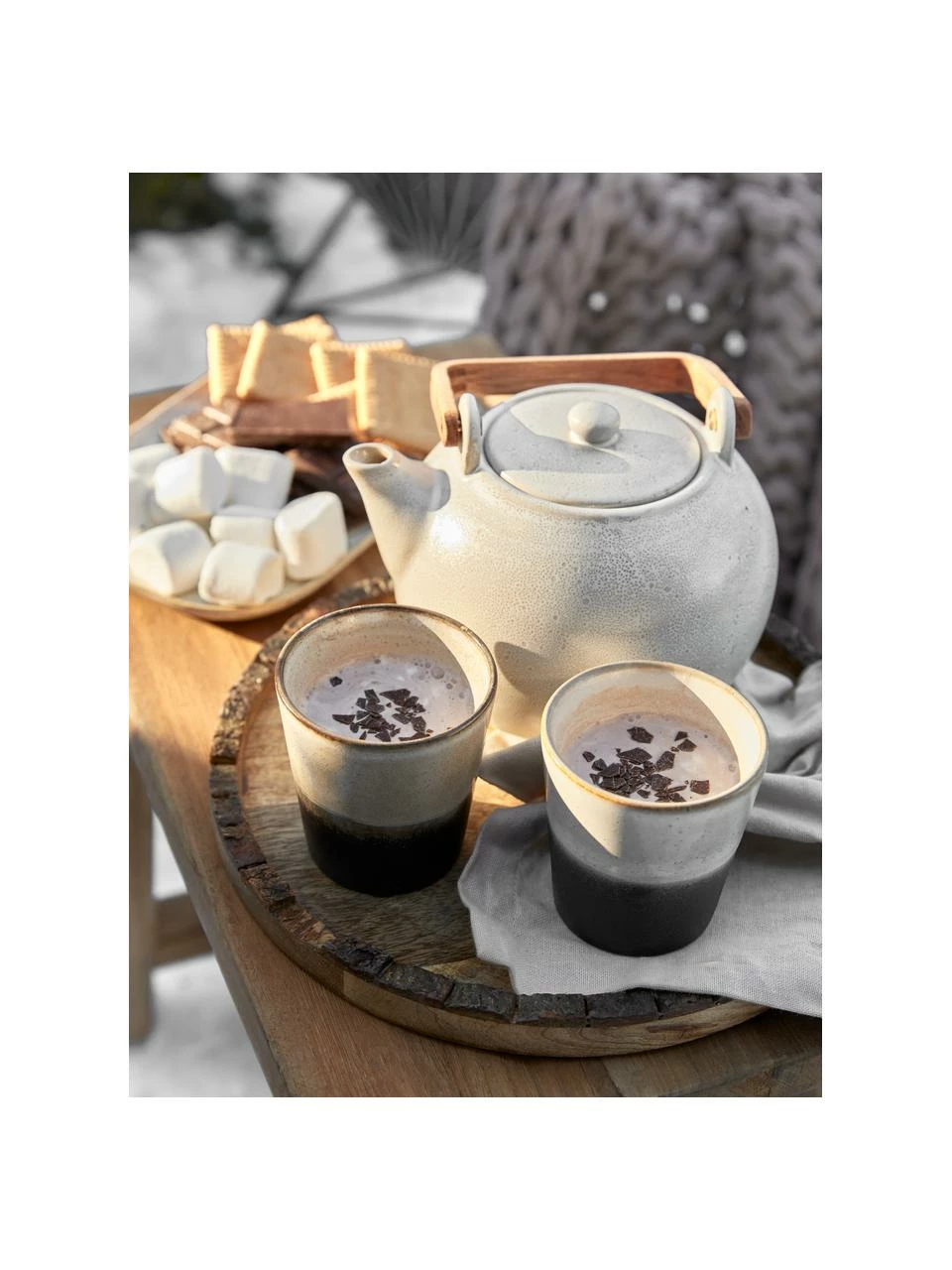 HKliving Service de mugs XS 70's, 6 élém., Ø 8 x haut. 8 cm, 200 ml 4 HKliving Service de mugs XS 70's, 6 élém., Ø 8 x haut. 8 cm, 200 ml – Image 2