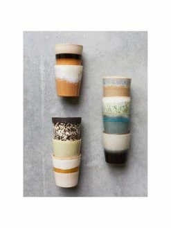 HKliving Service de mugs XS 70's, 6 élém., Ø 8 x haut. 8 cm, 200 ml 10 HKliving Service de mugs XS 70's, 6 élém., Ø 8 x haut. 8 cm, 200 ml -Cuisine Soldes 2022 Service de mugs XS 70s 6 elem 2