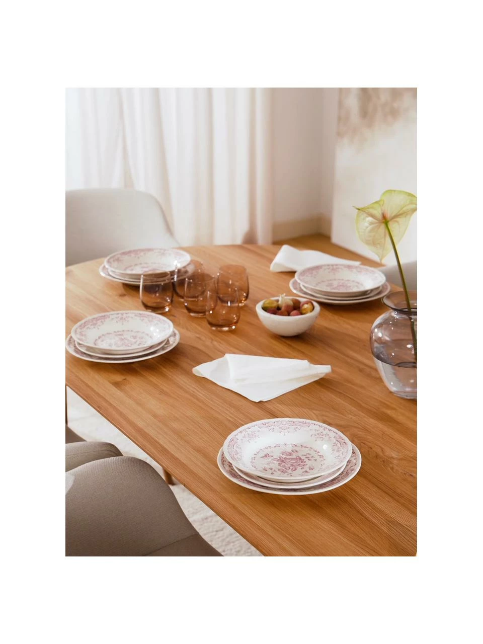 Bitossi Home Service de table céramique Rosa, 6 personnes (18 élém.), Lot de différentes tailles 4 Bitossi Home Service de table céramique Rosa, 6 personnes (18 élém.), Lot de différentes tailles – Image 2
