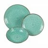 Villa D'Este Home Tivoli Service de table céramique turquoise Baku, 6 personnes (18 élém.), Ensemble avec différentes tailles -Cuisine Soldes 2022 Service de table ceramique turquoise Baku 6 personnes 18 elem