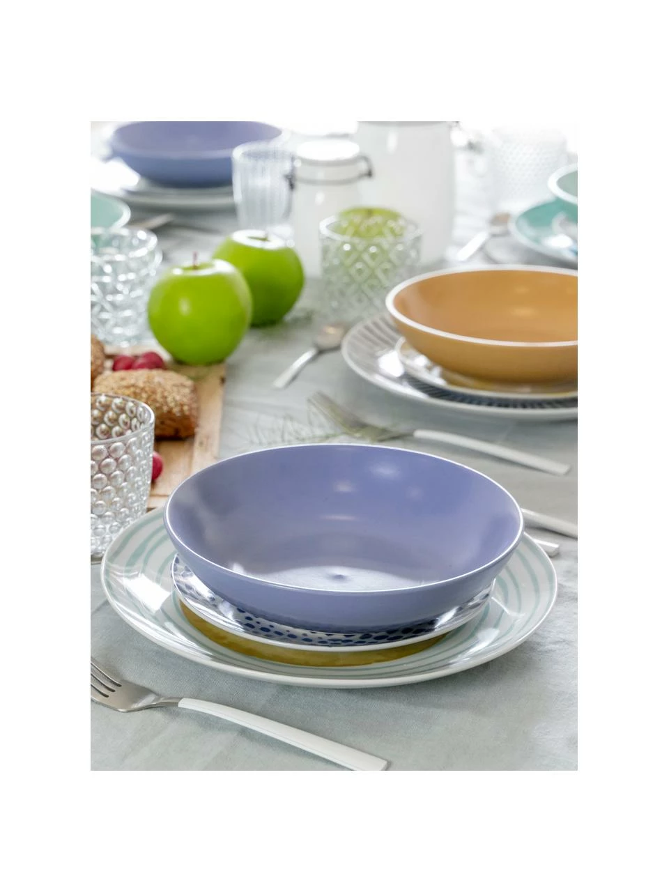 Villa D'Este Home Tivoli Service de table design estival Marea, 6 personnes (18 élém.), Lot de différentes tailles 5 Villa D'Este Home Tivoli Service de table design estival Marea, 6 personnes (18 élém.), Lot de différentes tailles – Image 3