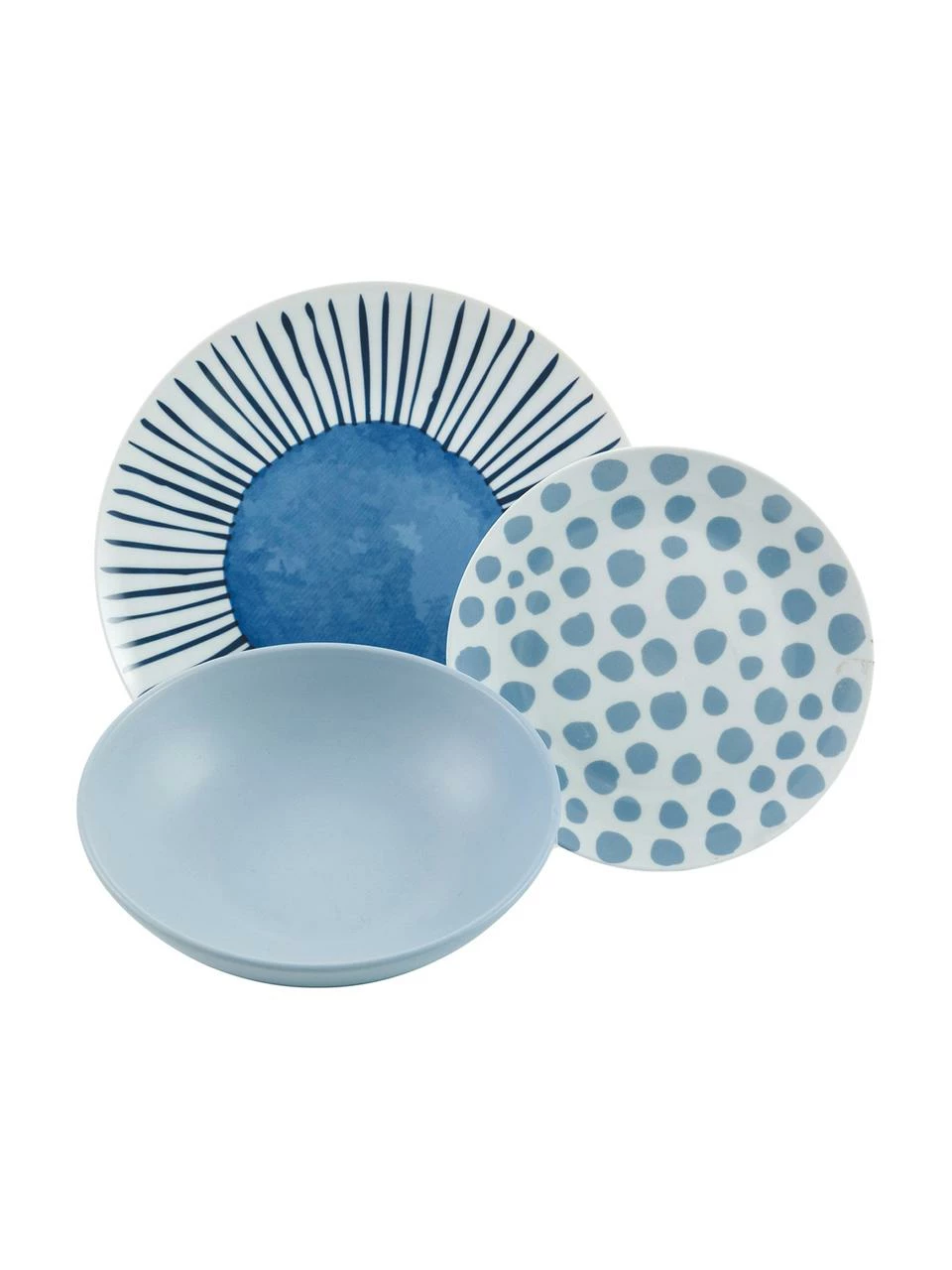 Villa D'Este Home Tivoli Service de table design estival Marea, 6 personnes (18 élém.), Lot de différentes tailles 6 Villa D'Este Home Tivoli Service de table design estival Marea, 6 personnes (18 élém.), Lot de différentes tailles – Image 4