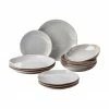 Westwing Collection Service de table en grès avec émail réactif Hali, pour 4 personnes (12 élém.), Lot de différentes tailles -Cuisine Soldes 2022 Service de table en gres avec email reactif Hali pour 4 personnes 12 elem