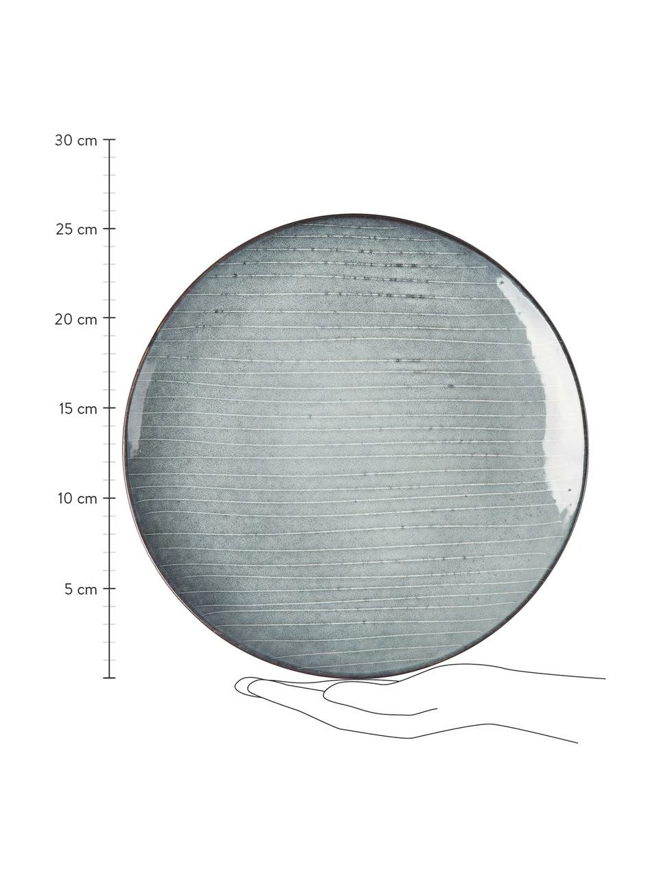 Broste Copenhagen Service de table en grès fait main Nordic Sea, 4 personnes (12 élém.), Lot de différentes tailles 7 Broste Copenhagen Service de table en grès fait main Nordic Sea, 4 personnes (12 élém.), Lot de différentes tailles – Image 5