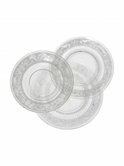 Villa D'Este Home Tivoli Service de table en verre Imp&eacute;rial, 6 personnes (18&nbsp;&eacute;l&eacute;m.), Lot de différentes tailles -Cuisine Soldes 2022 Service de table en verre Imperial 6 personnes 18 elem 2