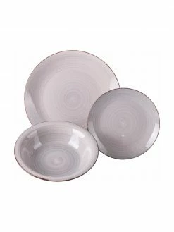 Villa D'Este Home Tivoli Service de table grès cérame peint à la main Baita, 4 personnes (12 élém.), Lot de différentes tailles -Cuisine Soldes 2022 Service de table gres cerame peint a la main Baita 4 personnes 12 elem 2