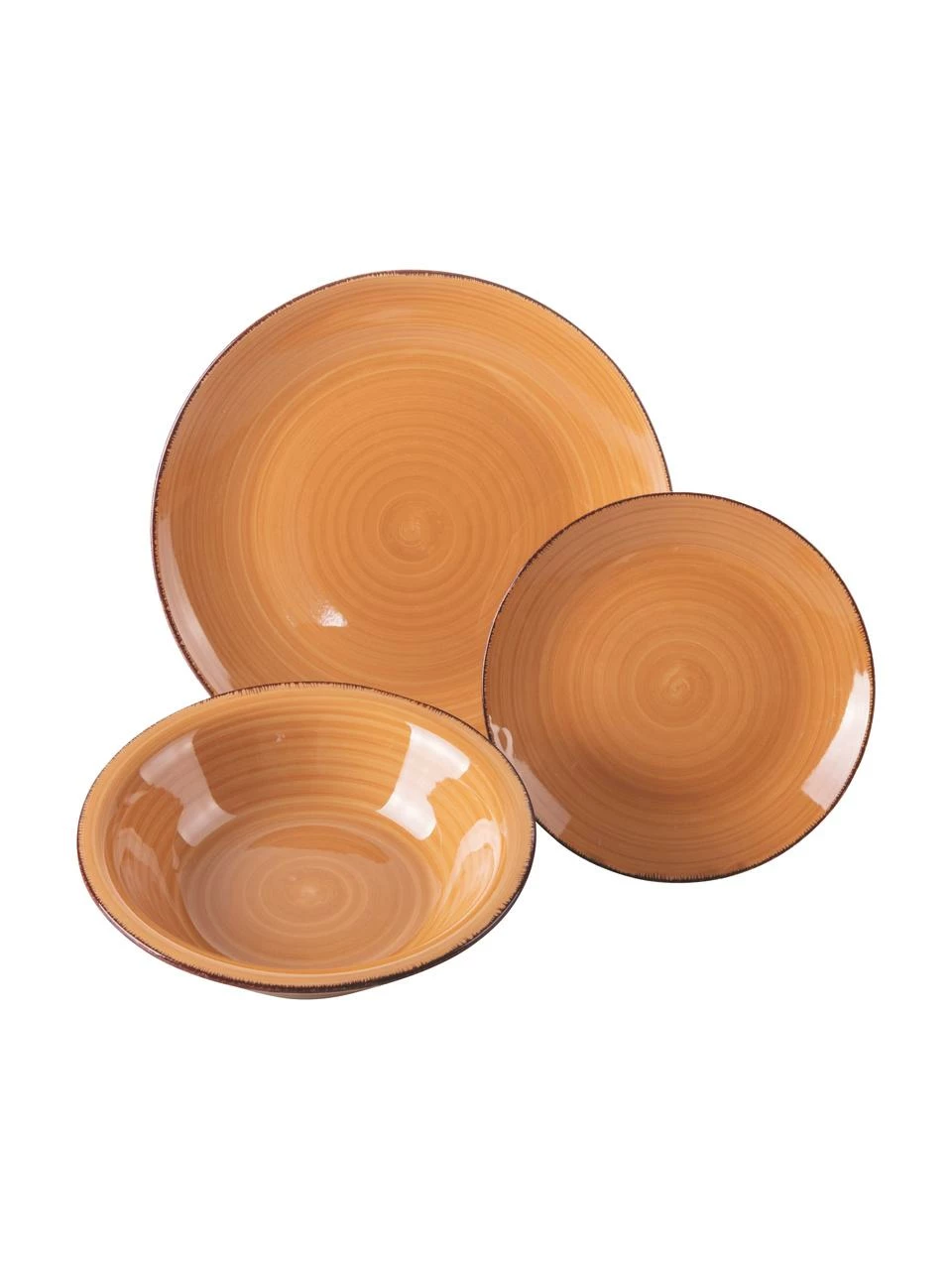 Villa D'Este Home Tivoli Service de table grès cérame peint à la main Baita, 6 personnes (18 élém.), Lot de différentes tailles 8 Villa D'Este Home Tivoli Service de table grès cérame peint à la main Baita, 6 personnes (18 élém.), Lot de différentes tailles – Image 6