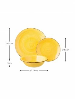 Villa D'Este Home Tivoli Service de table multicolore Baita, 6 personnes (18 élém.), Lot de différentes taillesDisponibilité limitée -Cuisine Soldes 2022 Service de table multicolore Baita 6 personnes 18 elem 3