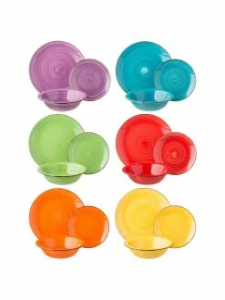 Villa D'Este Home Tivoli Service de table multicolore Baita, 6 personnes (18 élém.), Lot de différentes taillesDisponibilité limitée -Cuisine Soldes 2022 Service de table multicolore Baita 6 personnes 18 elem 4