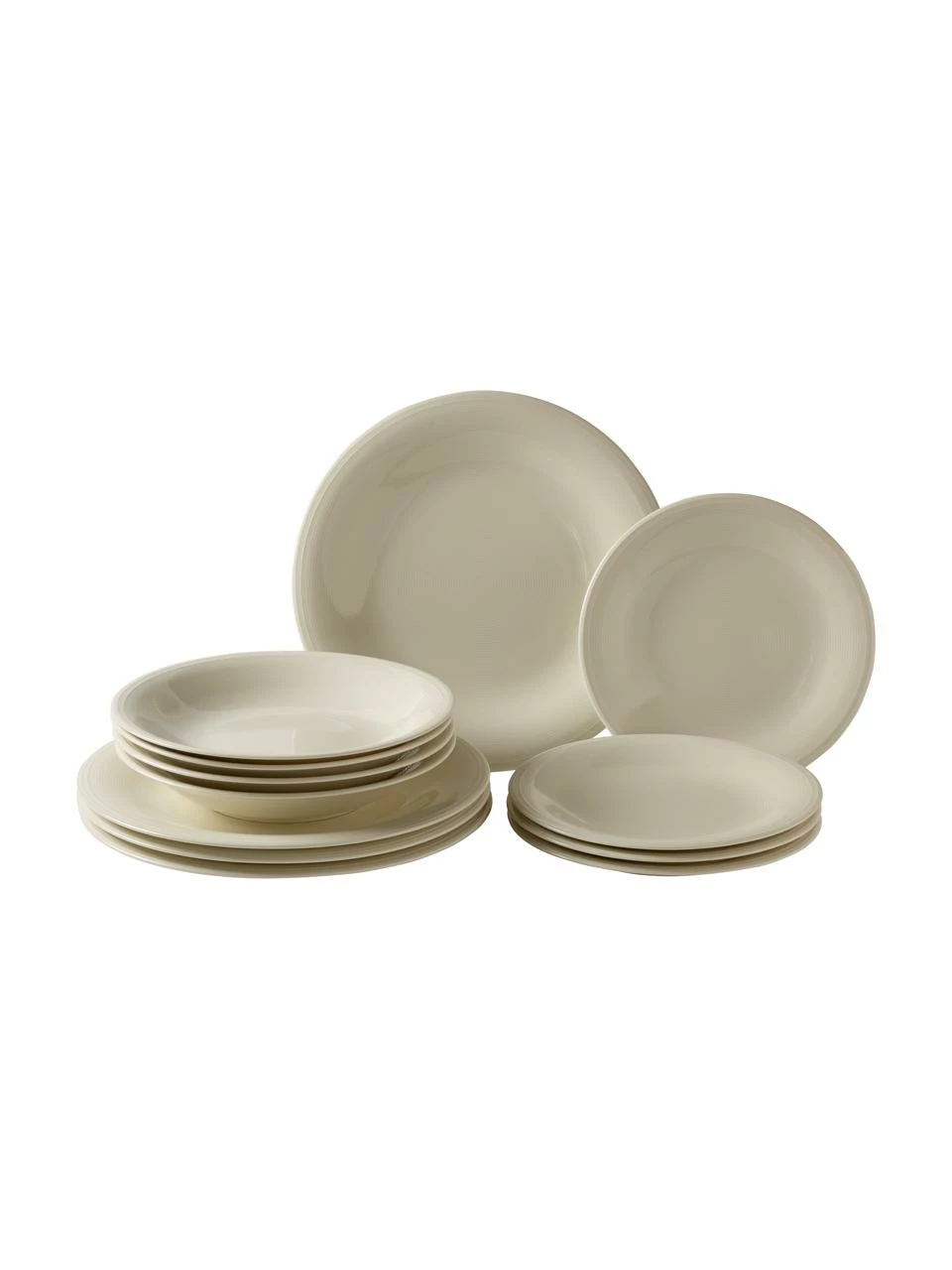 Villeroy & Boch Service de table porcelaine Loop, 4 personnes (12 élém.), Lot de différentes taillesDisponibilité limitée 3 Villeroy & Boch Service de table porcelaine Loop, 4 personnes (12 élém.), Lot de différentes taillesDisponibilité limitée