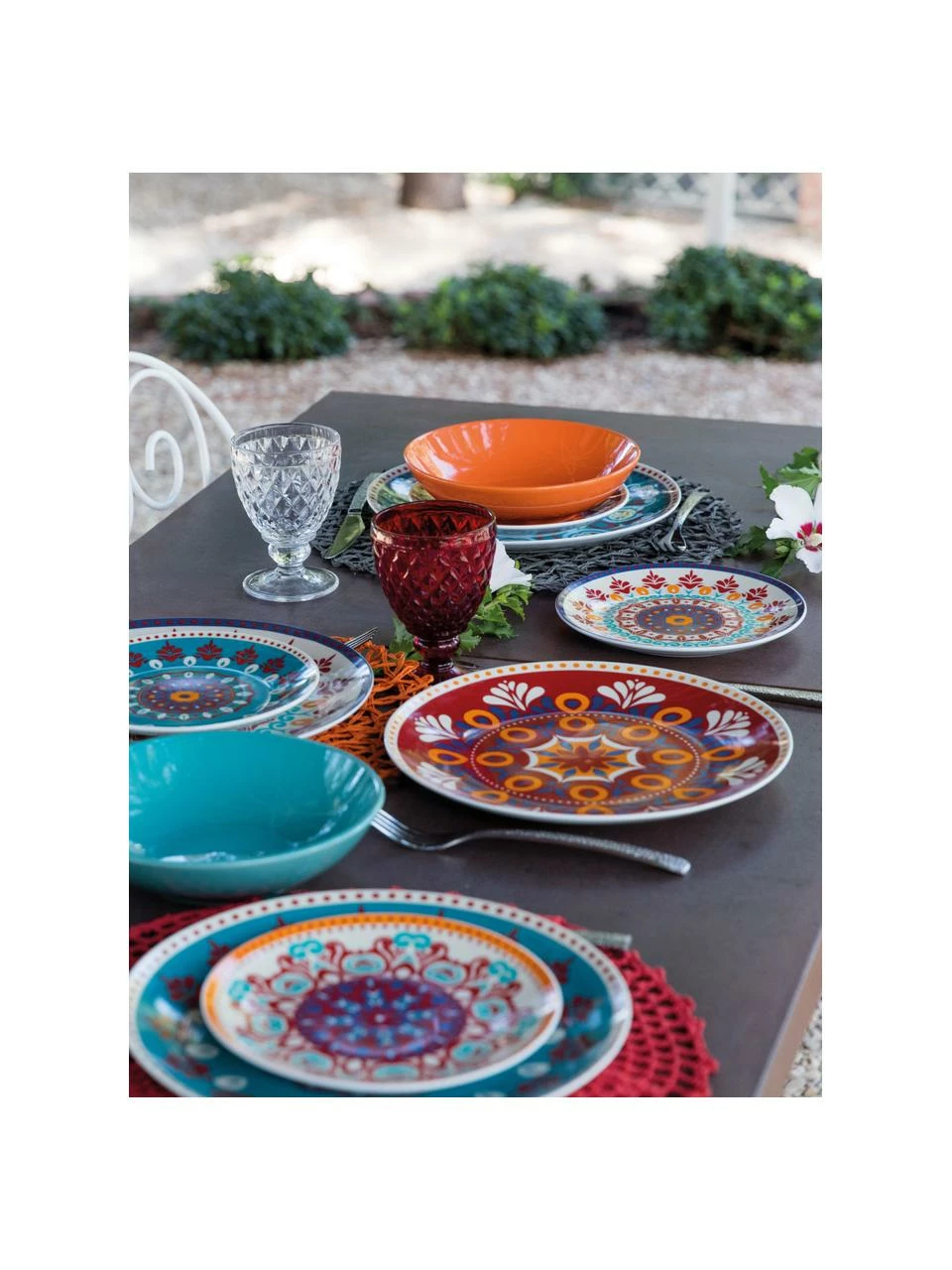 Villa D'Este Home Tivoli Service de table porcelaine Shiraz, 6 personnes (18 élém.), Lot de différentes tailles 4 Villa D'Este Home Tivoli Service de table porcelaine Shiraz, 6 personnes (18 élém.), Lot de différentes tailles – Image 2