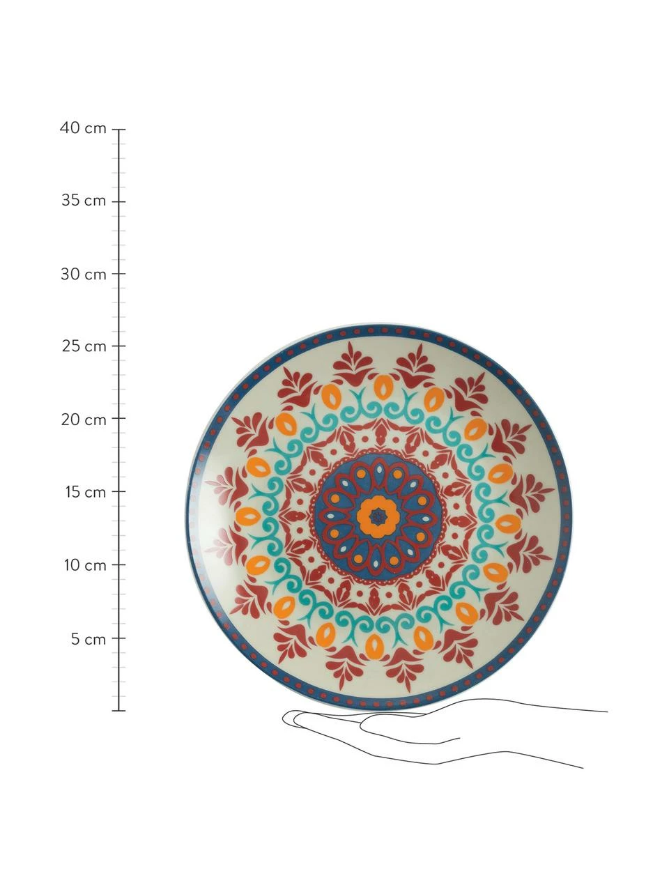 Villa D'Este Home Tivoli Service de table porcelaine Shiraz, 6 personnes (18 élém.), Lot de différentes tailles 5 Villa D'Este Home Tivoli Service de table porcelaine Shiraz, 6 personnes (18 élém.), Lot de différentes tailles – Image 3