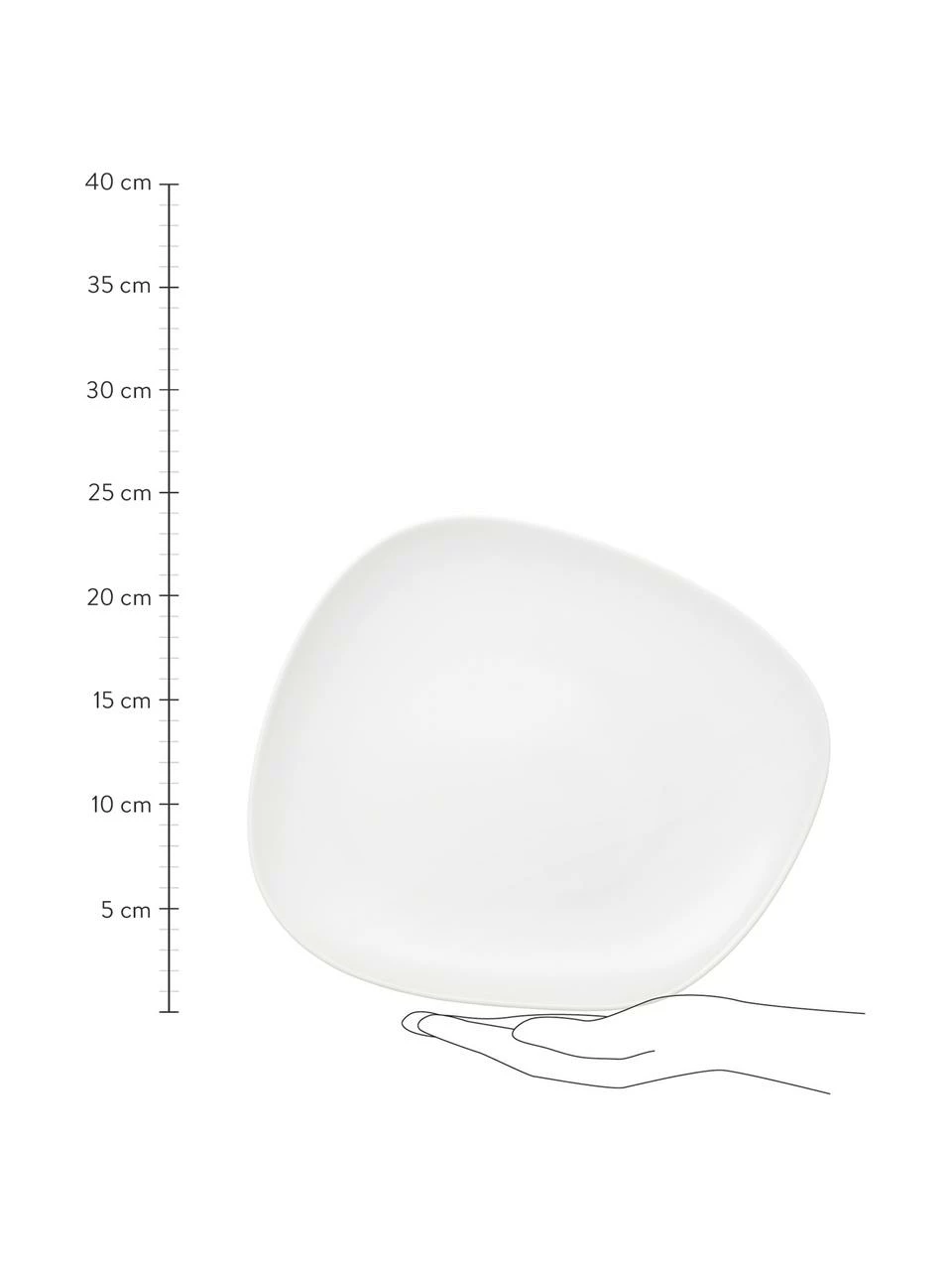 Villeroy & Boch Service de table porcelaine blanche Organic, 4 personnes (12 élém.), Lot de différentes tailles 8 Villeroy & Boch Service de table porcelaine blanche Organic, 4 personnes (12 élém.), Lot de différentes tailles – Image 6