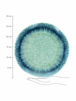 Service de table porcelaine bleue Antille, 6 personnes (18 élém.), Lot de différentes tailles -Cuisine Soldes 2022 Service de table porcelaine bleue Antille 6 personnes 18 elem 2