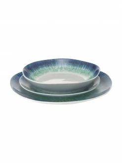 Service de table porcelaine bleue Antille, 6 personnes (18 élém.), Lot de différentes tailles -Cuisine Soldes 2022 Service de table porcelaine bleue Antille 6 personnes 18 elem 3