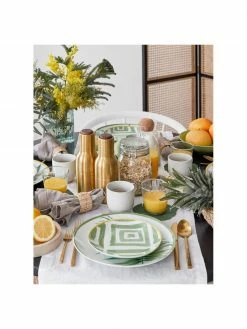 Villa D'Este Home Tivoli Service de table porcelaine et grès design tropical Botanique, 6 personnes (18 élém.), Lot de différentes tailles -Cuisine Soldes 2022 Service de table porcelaine et gres design tropical Botanique 6 personnes 18 elem 2