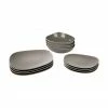 Villeroy & Boch Service de table porcelaine taupe Organic, 4 personnes (12 élém.), Lot de différentes tailles