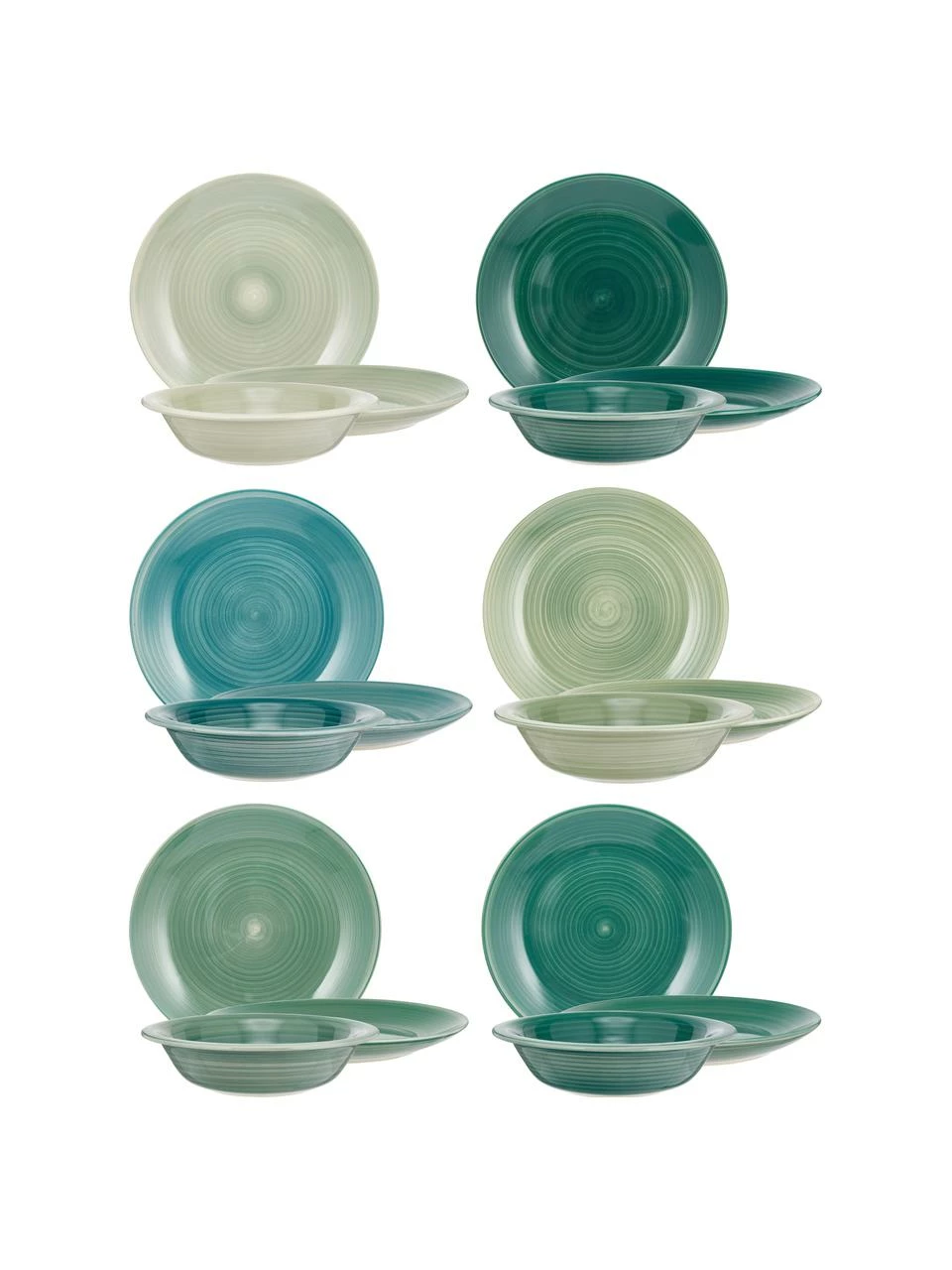 Westwing Collection Service de table tons verts Lucca, 6 personnes (18 élém.), 6 personnes (18 élém.) 7 Westwing Collection Service de table tons verts Lucca, 6 personnes (18 élém.), 6 personnes (18 élém.) – Image 5