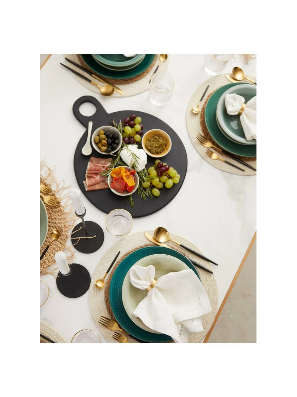 Westwing Collection Service de table tons verts Lucca, 6 personnes (18 élém.), 6 personnes (18 élém.) 8 Westwing Collection Service de table tons verts Lucca, 6 personnes (18 élém.), 6 personnes (18 élém.) – Image 6