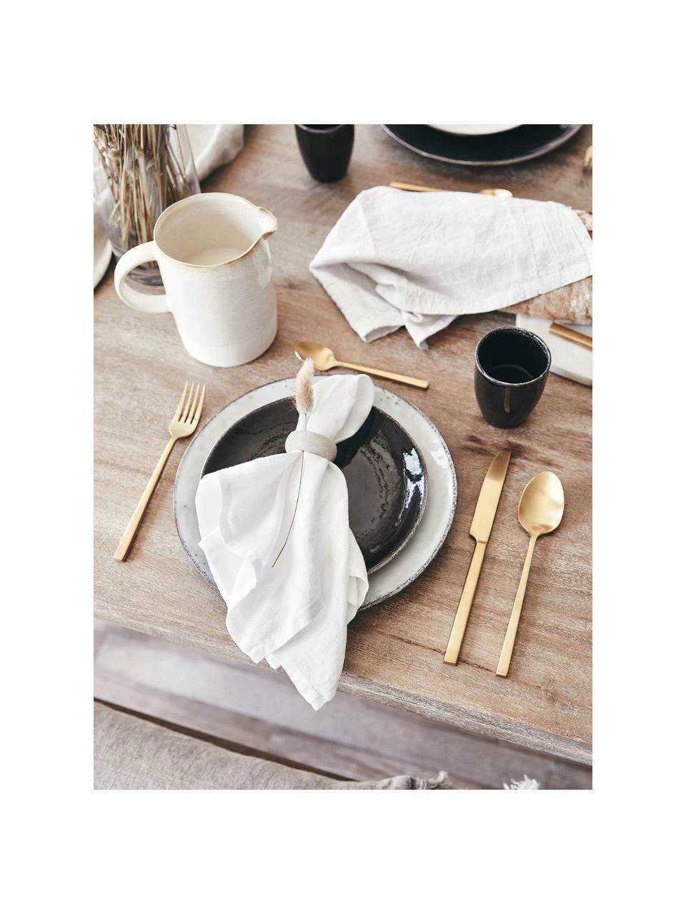 Broste Copenhagen Service petit déjeuner artisanal Nordic Coal, 4 personnes (12 élém.), Lot de différentes tailles 4 Broste Copenhagen Service petit déjeuner artisanal Nordic Coal, 4 personnes (12 élém.), Lot de différentes tailles – Image 2