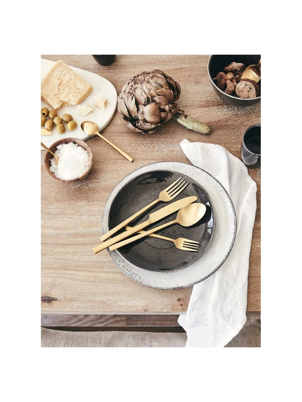 Broste Copenhagen Service petit déjeuner artisanal Nordic Coal, 4 personnes (12 élém.), Lot de différentes tailles 6 Broste Copenhagen Service petit déjeuner artisanal Nordic Coal, 4 personnes (12 élém.), Lot de différentes tailles – Image 4