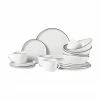 Broste Copenhagen Service petit déjeuner artisanal porcelaine Salt, 4 personnes (16 élém.), Lot de différentes tailles -Cuisine Soldes 2022 Service petit dejeuner artisanal porcelaine Salt 4 personnes 16 elem