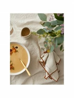 Södahl Serviette de table bleu crème Organic, 2 pièces, larg. 8 x long. 18 cm -Cuisine Soldes 2022 Serviette de table bleu creme Organic 2 pieces 2