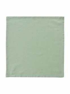 Nordal Serviette de table coton vert clair Bimba, 4 pièces, larg. 40 x long. 40 cm