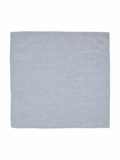 Serviette de table coton/lin bleu ciel Abinadi, 2 pièces, larg. 42 x long. 42 cm