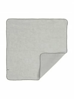 Broste Copenhagen Serviette de table en lin gris clair Gracie, 2 pièces, larg. 45 x long. 45 cm