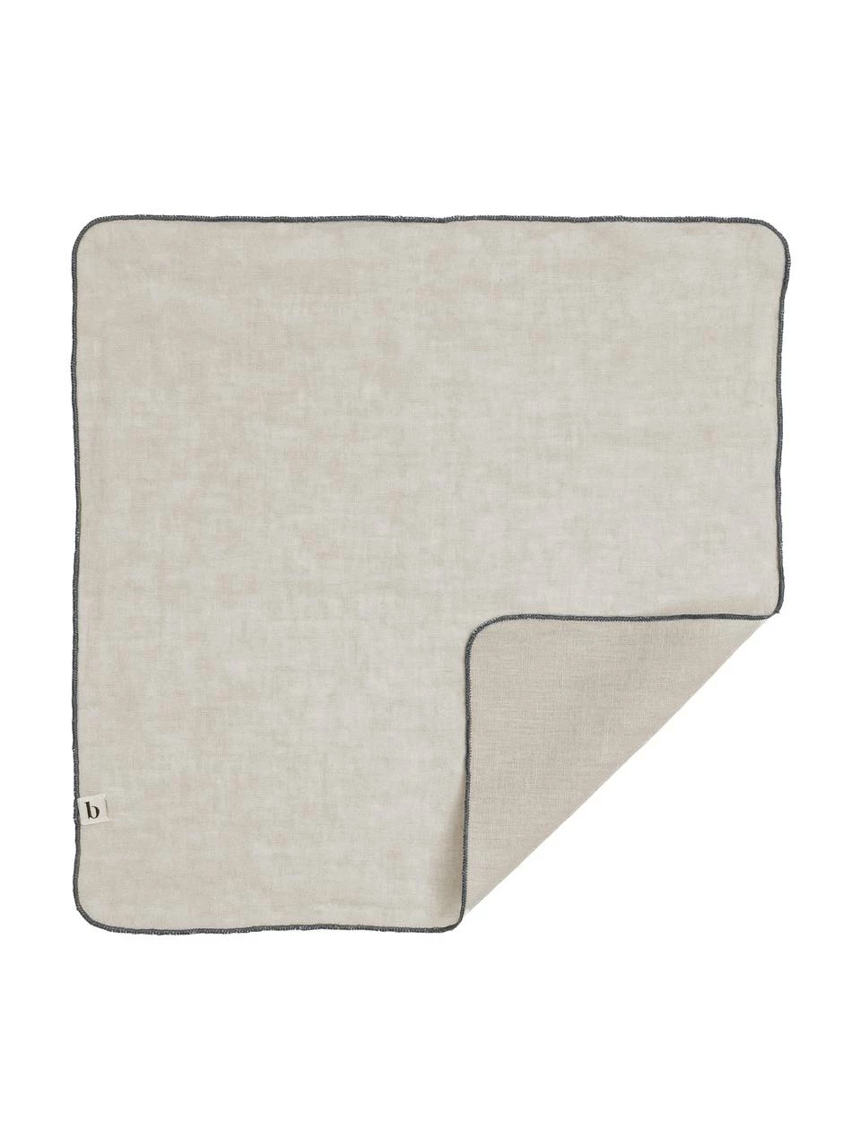 Broste Copenhagen Serviette de table lin taupe Gracie, 2 pièces, larg. 45 x long. 45 cm 3 Broste Copenhagen Serviette de table lin taupe Gracie, 2 pièces, larg. 45 x long. 45 cm
