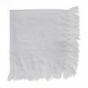 Cote Table Serviette de table pur coton à franges blanche Nalia, 2 pièces, larg. 35 x long. 35 cm -Cuisine Soldes 2022 Serviette de table pur coton a franges blanche Nalia 2 pieces