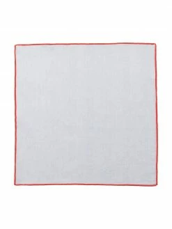 Serviette pur lin bleu ciel Danieli, 2 pièces, larg. 42 x long. 42 cm