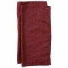 Serviette pur lin rouge Pembroke, 2 pièces, larg. 42 x long. 42 cm -Cuisine Soldes 2022 Serviette pur lin rouge Pembroke 2 pieces