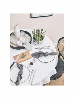 Erika Vaitkute Serviettes de table en lin Ruta, 6 pièces, larg. 43 x long. 43 cm -Cuisine Soldes 2022 Serviettes de table en lin Ruta 6 pieces 3