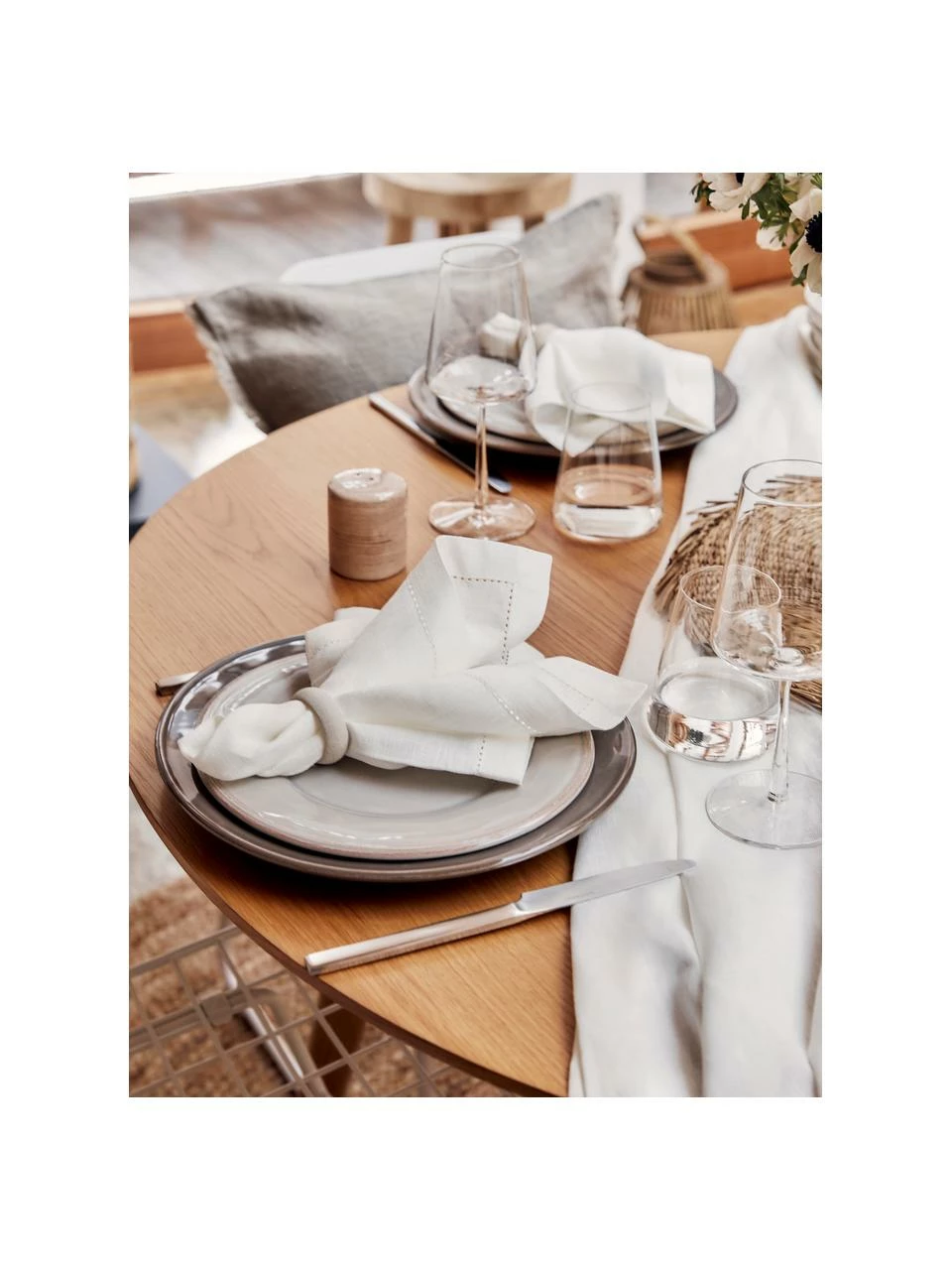 Erika Vaitkute Serviettes de table en lin, avec ourlet Alanta, 6 pièces, larg. 42 x long. 42 cm 4 Erika Vaitkute Serviettes de table en lin, avec ourlet Alanta, 6 pièces, larg. 42 x long. 42 cm – Image 2