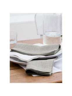 Erika Vaitkute Serviettes de table en lin, avec ourlet Alanta, 6 pièces, larg. 42 x long. 42 cmSeulement 1 produit disponible -Cuisine Soldes 2022 Serviettes de table en lin avec ourlet Alanta 6 pieces 10