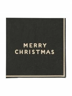 Serviettes en papier Merry, 20 pièces, larg. 33 x long. 33 cm