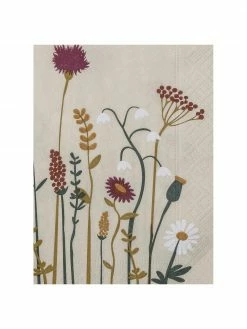 Bloomingville Serviettes en papier Paige, 20 pièces, larg. 33 x long. 33 cm -Cuisine Soldes 2022 Serviettes en papier Paige 20 pieces 2