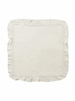 Serviettes pur lin beige Juniana, 2 pièces, larg. 42 x long. 42 cm