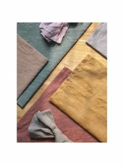 Serviettes pur lin vieux rose Abinadi, 2 pièces, larg. 42 x long. 42 cmDisponibilité limitée -Cuisine Soldes 2022 Serviettes pur lin vieux rose Abinadi 2 pieces 5