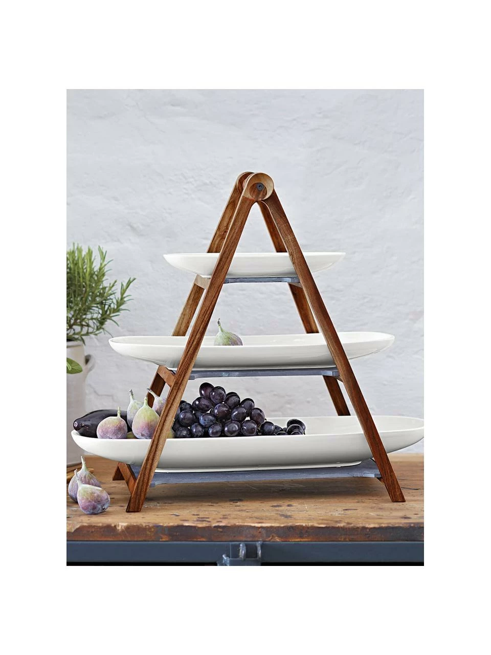 Villeroy & Boch Serviteur avec plateaux amovibles Artesano, Lot de différentes tailles 4 Villeroy & Boch Serviteur avec plateaux amovibles Artesano, Lot de différentes tailles – Image 2