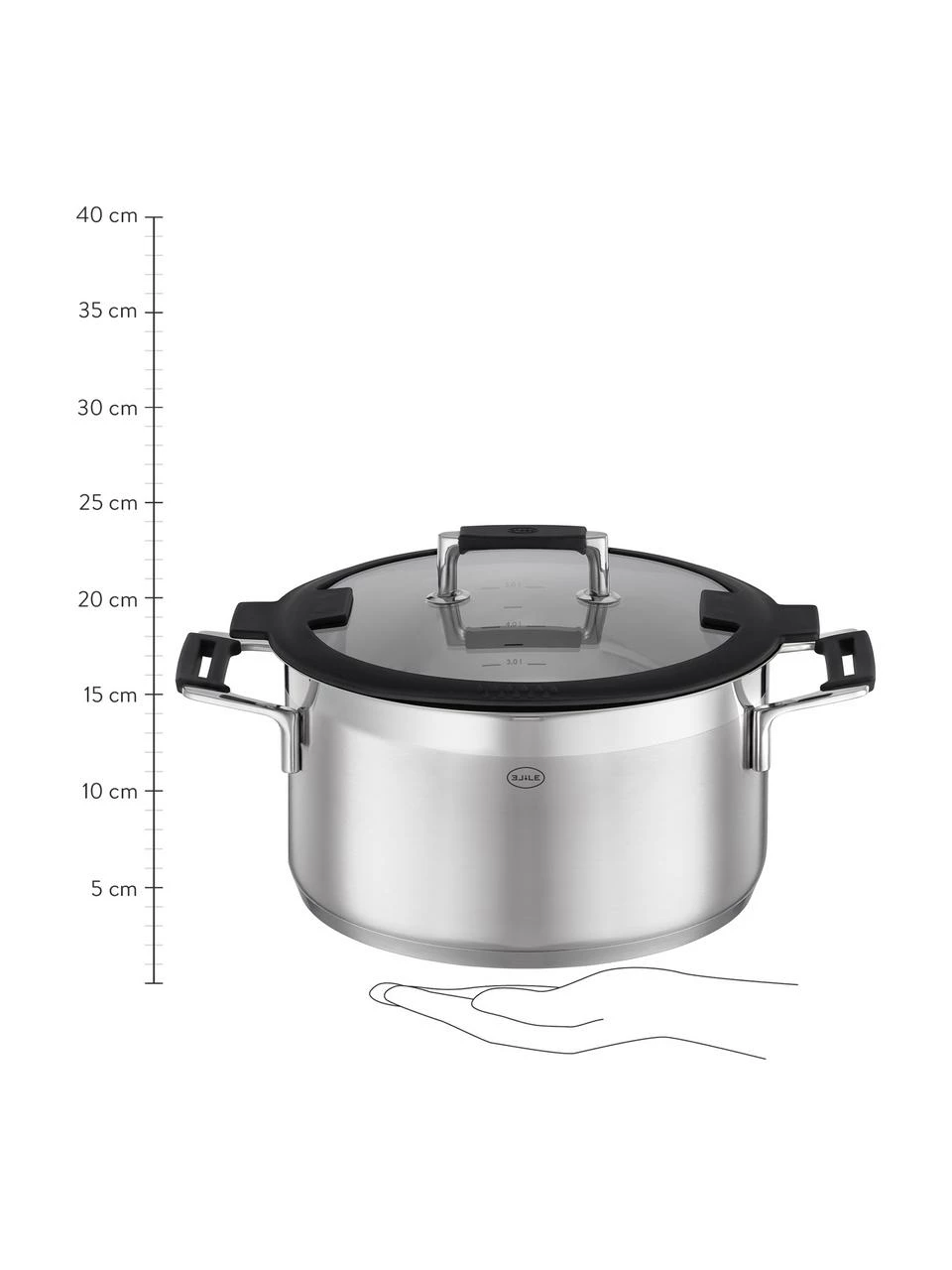 Set de casseroles acier inoxydable Silence par, 4 élém., Lot de différentes tailles 6 Set de casseroles acier inoxydable Silence par, 4 élém., Lot de différentes tailles – Image 4